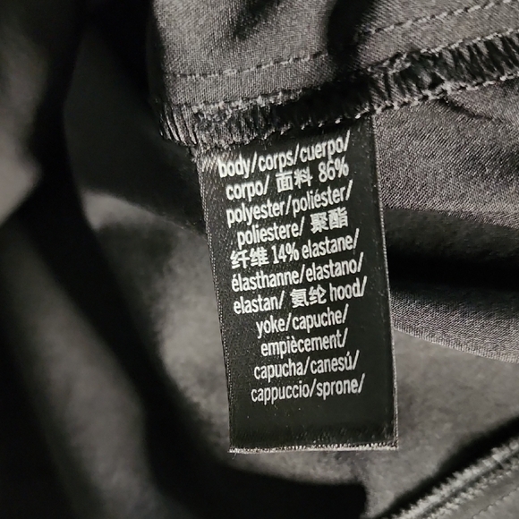 Women's Black and Silver Hoodie Jacket - Picture 3 of 5